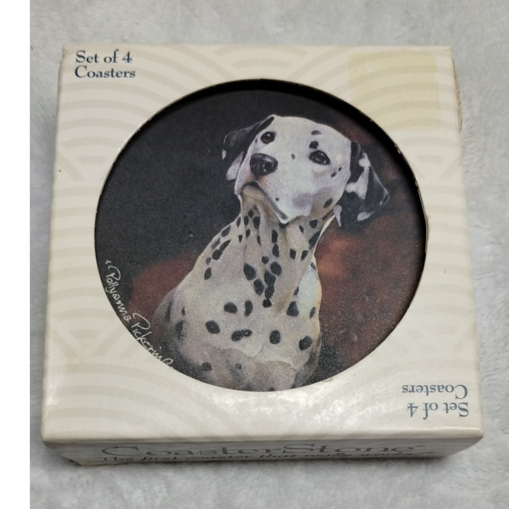 CoasterStone Dalmatian Dog Coasters Set of 4 Drink Coasters‎